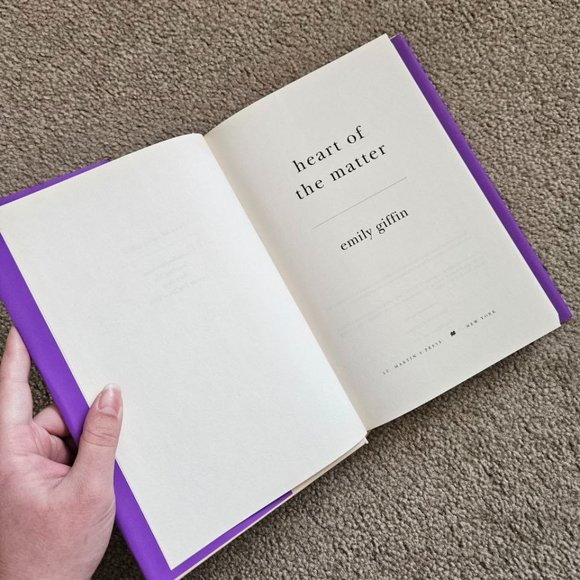 4/$20 Heart of the Matter by Emily‎ Giffin - Hardcover - Picture 2 of 5